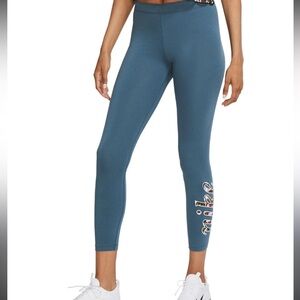 Nike Women's Floral Logo Leggings Size Small